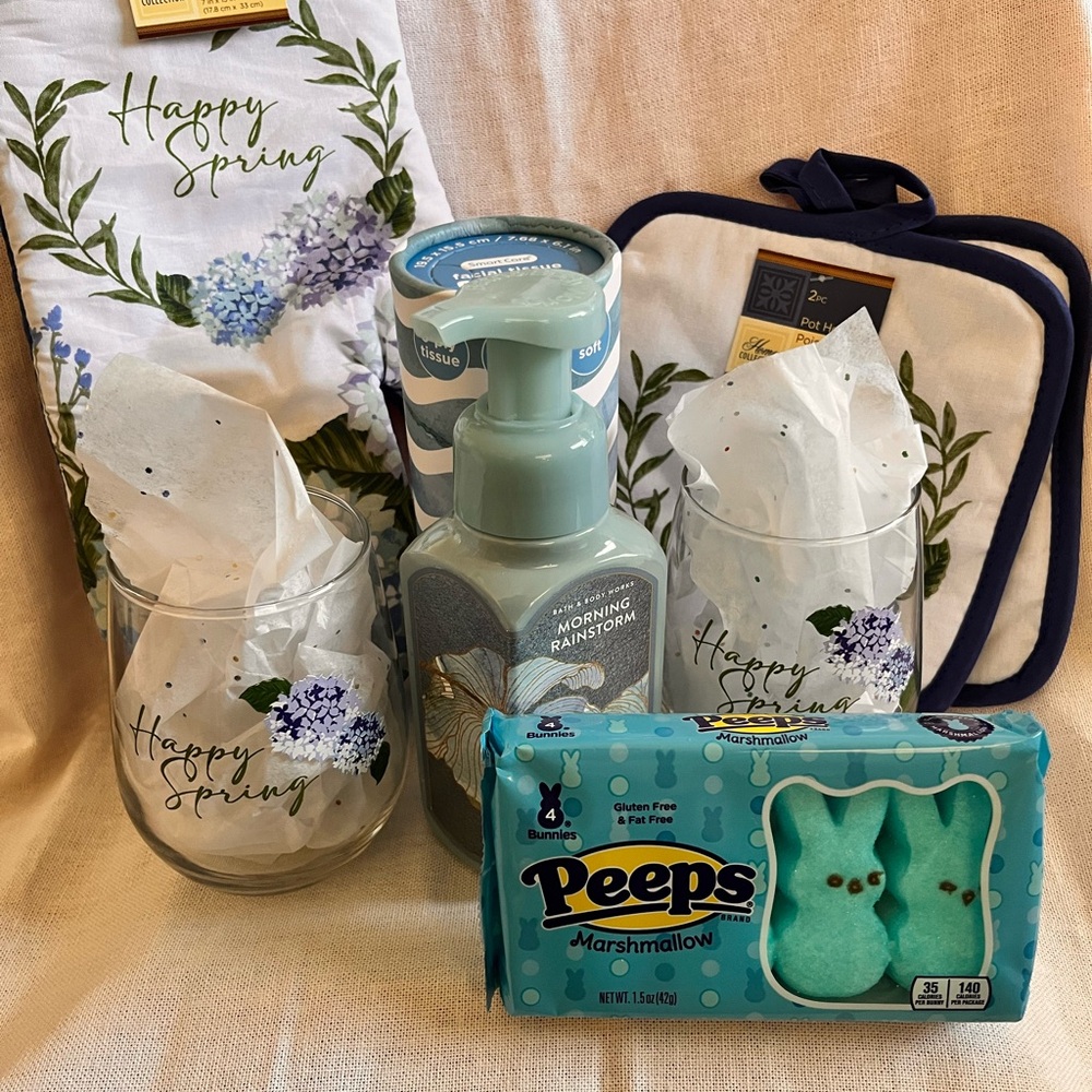 Spring Kitchen Gift Set with Peeps and Bath & Body Works Bundle